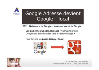 NE PAS ETRE VISIBLE SUR INTERNET,
C’EST SE PASSER DE 88% DE LA POPULATION FRANCAISE
 