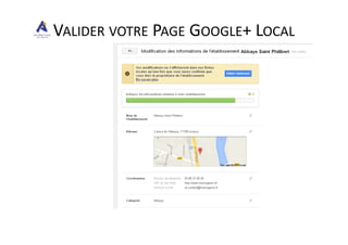 VALIDER VOTRE PAGE GOOGLE+ LOCAL
 