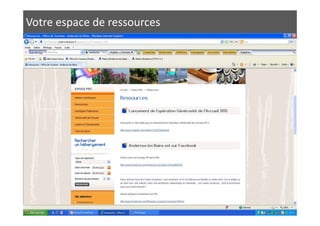 Votre espace de ressources
www.pro-coeurdubassin.com
 