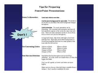 Effective PowerPoint Presentation Guidelines: Fonts, Colors, and ...