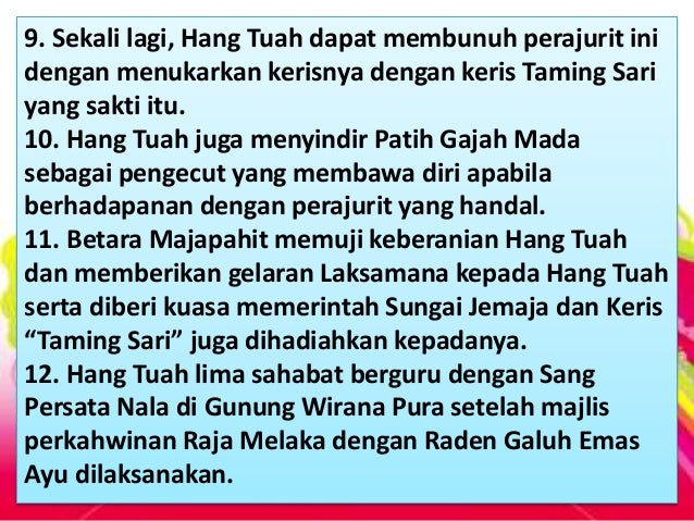 Power point hikayat hang tuah bab 7 untuk wordpress.