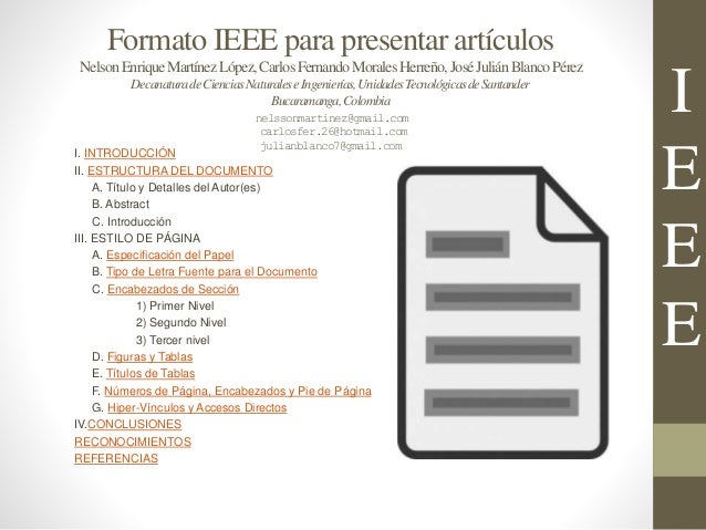 FORMATO NORMAS IEEE