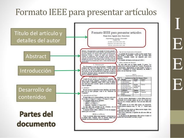 Formato Presentacion Documentos Normas Ieee I Pdf Red De