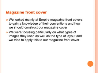 We also used similar lighting to that of our influences as we wanted to make our poster to look captivating. Therefore we developed the idea of using low key lighting with the use of the candle similar to that of The Others and Hide and Seek. 