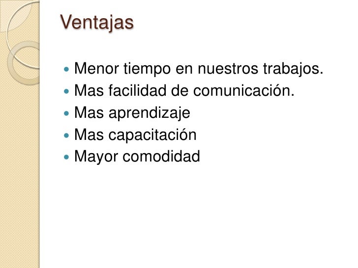 Resultado de imagen para ventajas y desventajas de la tecnologia DE PUNTA