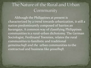 “Network of inter relationship”