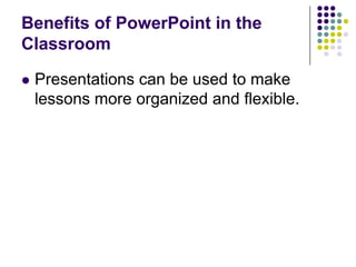Power point in the classroom | PPTX