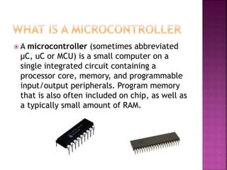 Microcontroller Programming & Hardware Introduction | PPTX