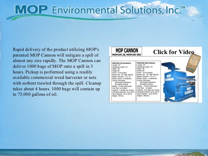 MOP Products and Processes