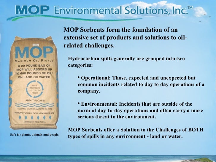 MOP Products and Processes