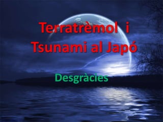 Terratrèmol  i Tsunami al Japó Desgràcies 