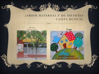 JARDIN MATE RNAL Y DE INFANTES
CASITA MUSICAL
Calle 13 N 255
General Pico La Pampa
Logo
 