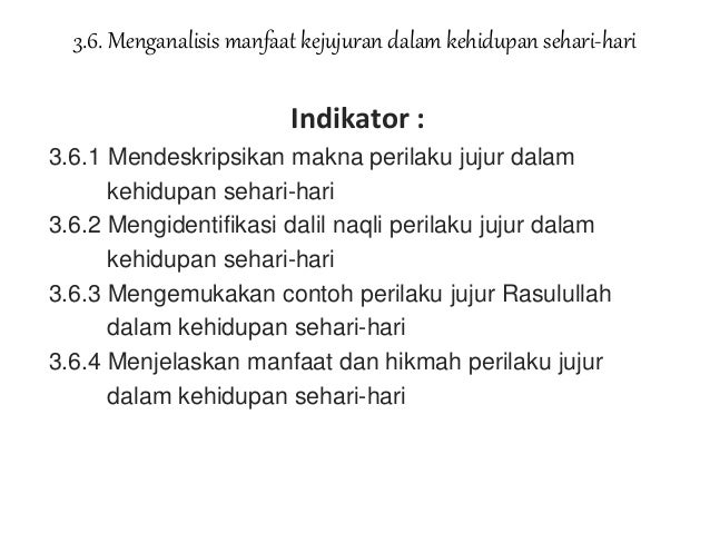 Power Point Kd 3 6 Jujur