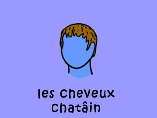 les cheveux
chatâin
 