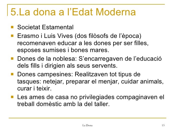 La Dona Al Llarg De La Historia