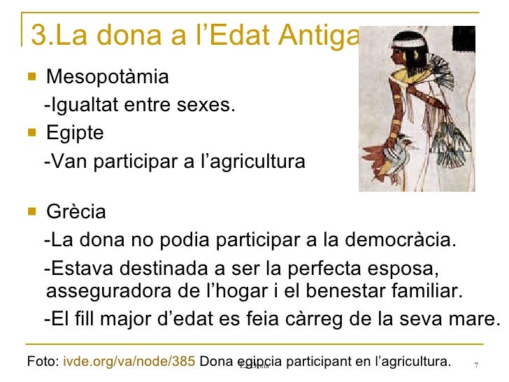 La Dona Al Llarg De La Historia