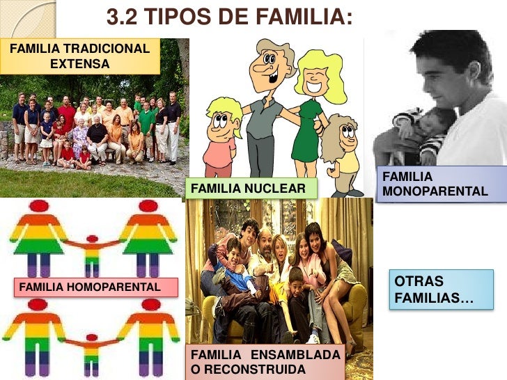 Resultado de imagen de TIPOS DE FAMILIAS 3 PRIMARIA