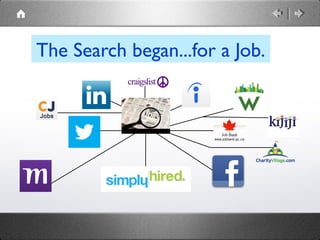 The Search began...for a Job.
 