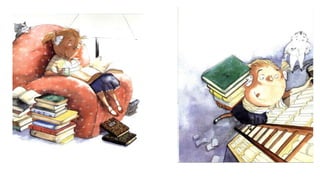 Leónia devora os livros...