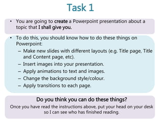 Powerpoint Year 7 | PPTX