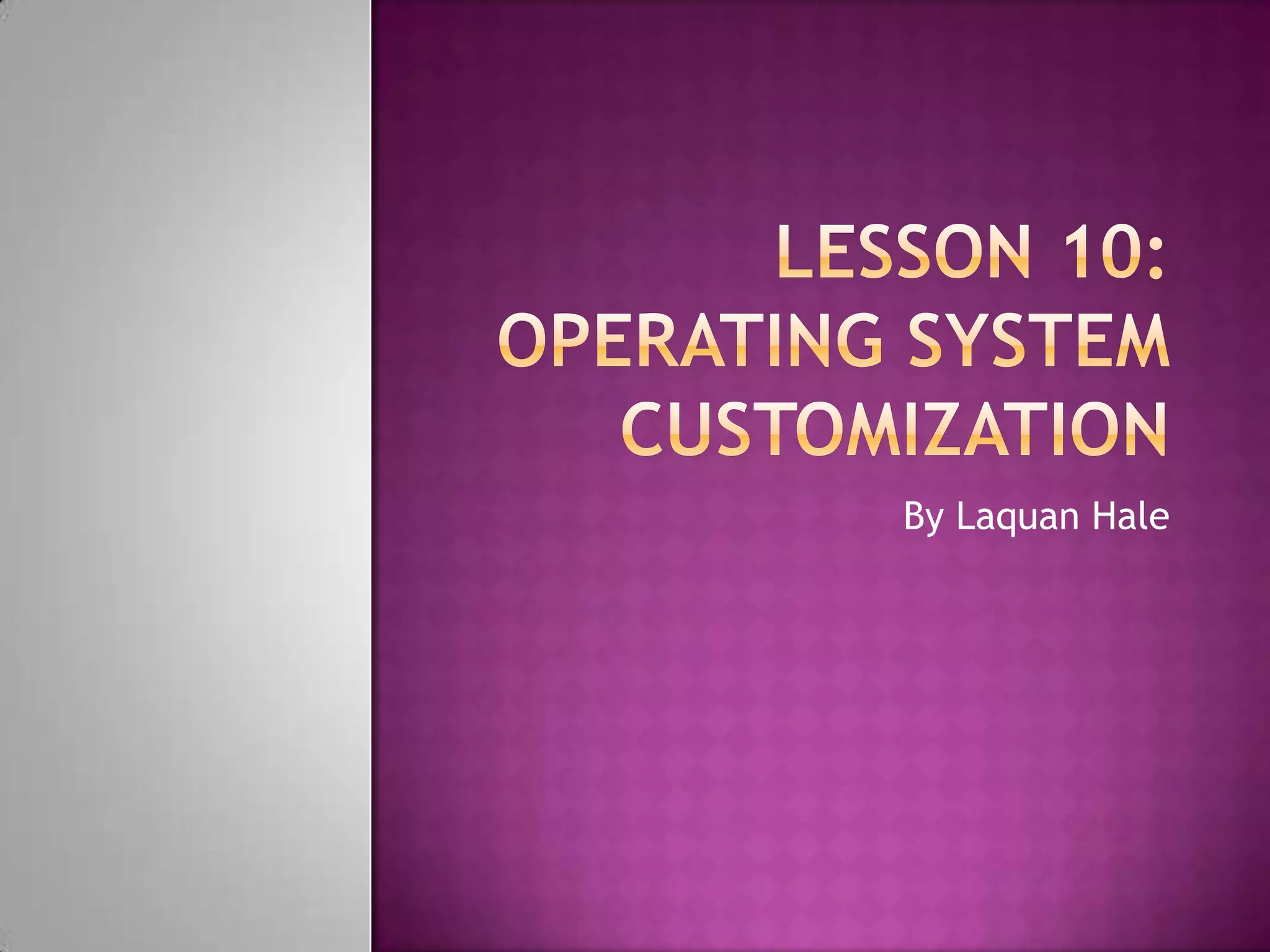 Lesson 10 Powerpoint | PPT