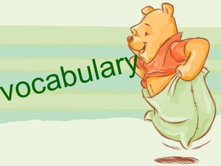 vocabulary 