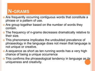 Corpus linguistics and multi-word units | PPTX