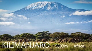 KILIMANJARO 5893m África
 