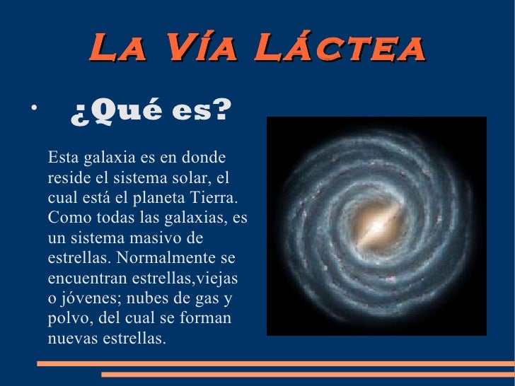 La vía láctea