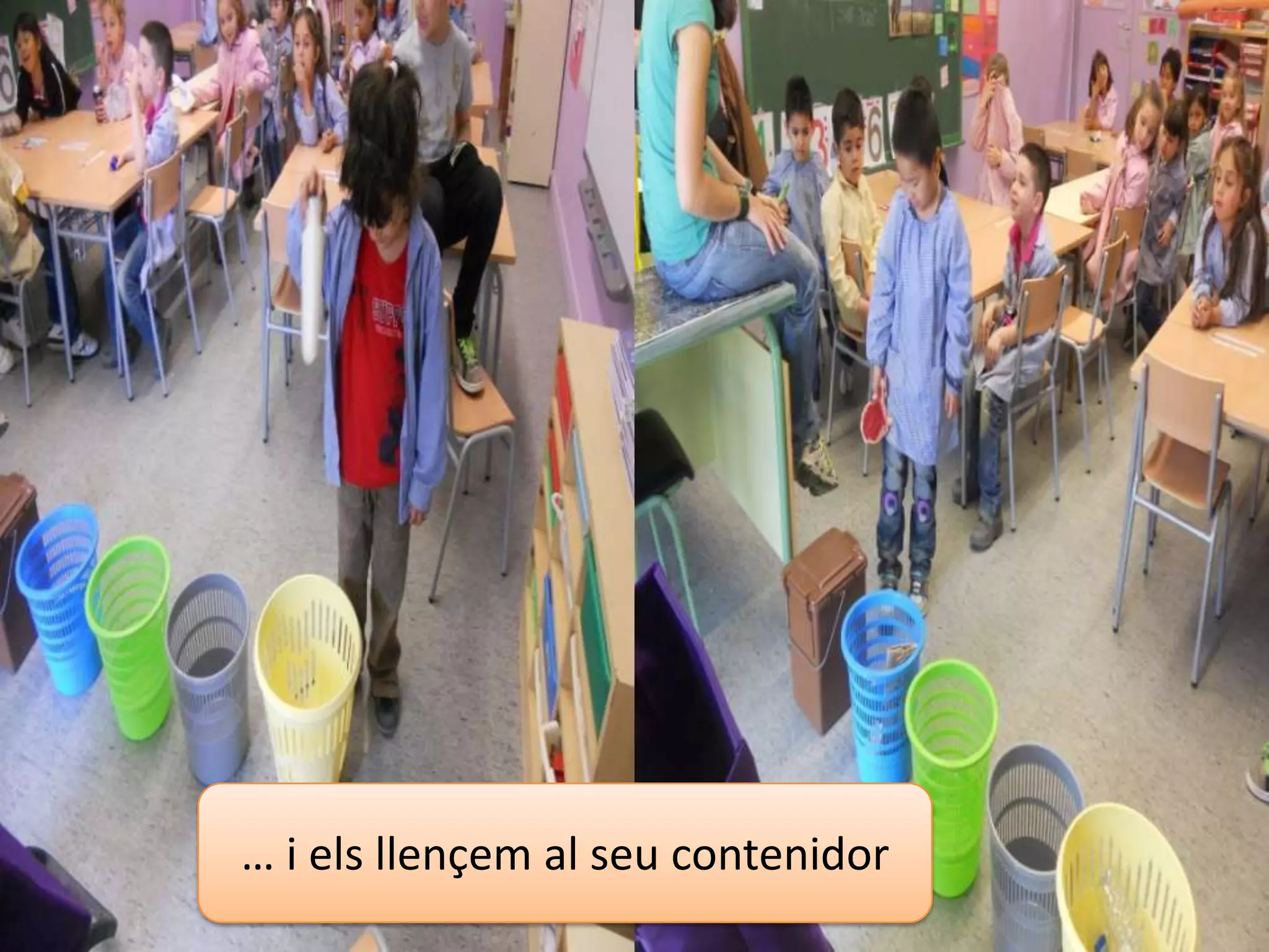 … a pelar la fruita