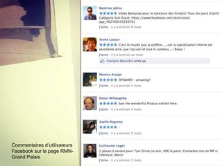 Commentaires d’utilisateurs
Facebook sur la page RMNGrand Palais

 