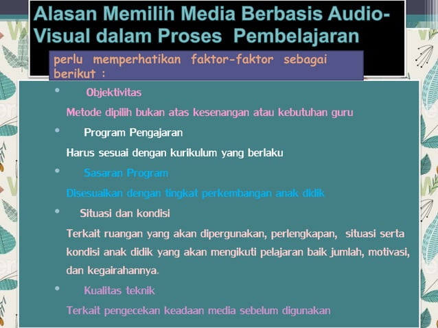 Media Pengajaran Berbasis Audio Visual | PPTX