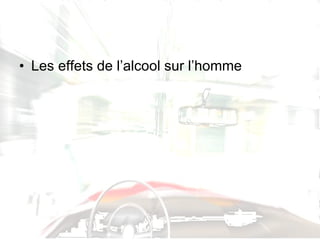Les effets de l’alcool sur l’homme 