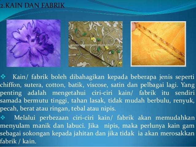 Mennjahit Manik Dan Labuci