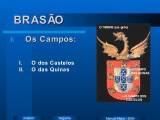BRASÃO Os Campos: O dos Castelos O das Quinas Manuel Maria - 2004 