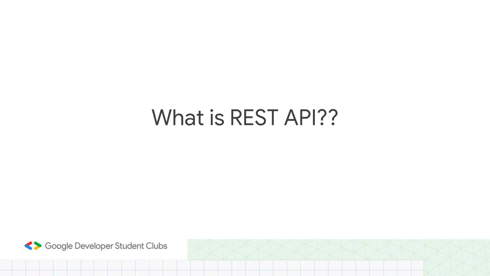 What is REST API??
 