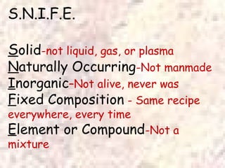 Power point mineral notes | PPT