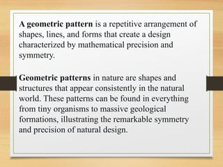 mathematics in the modern world study of patterns | PPTX