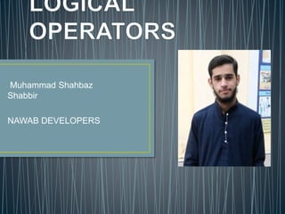 Muhammad Shahbaz
Shabbir
NAWAB DEVELOPERS
 