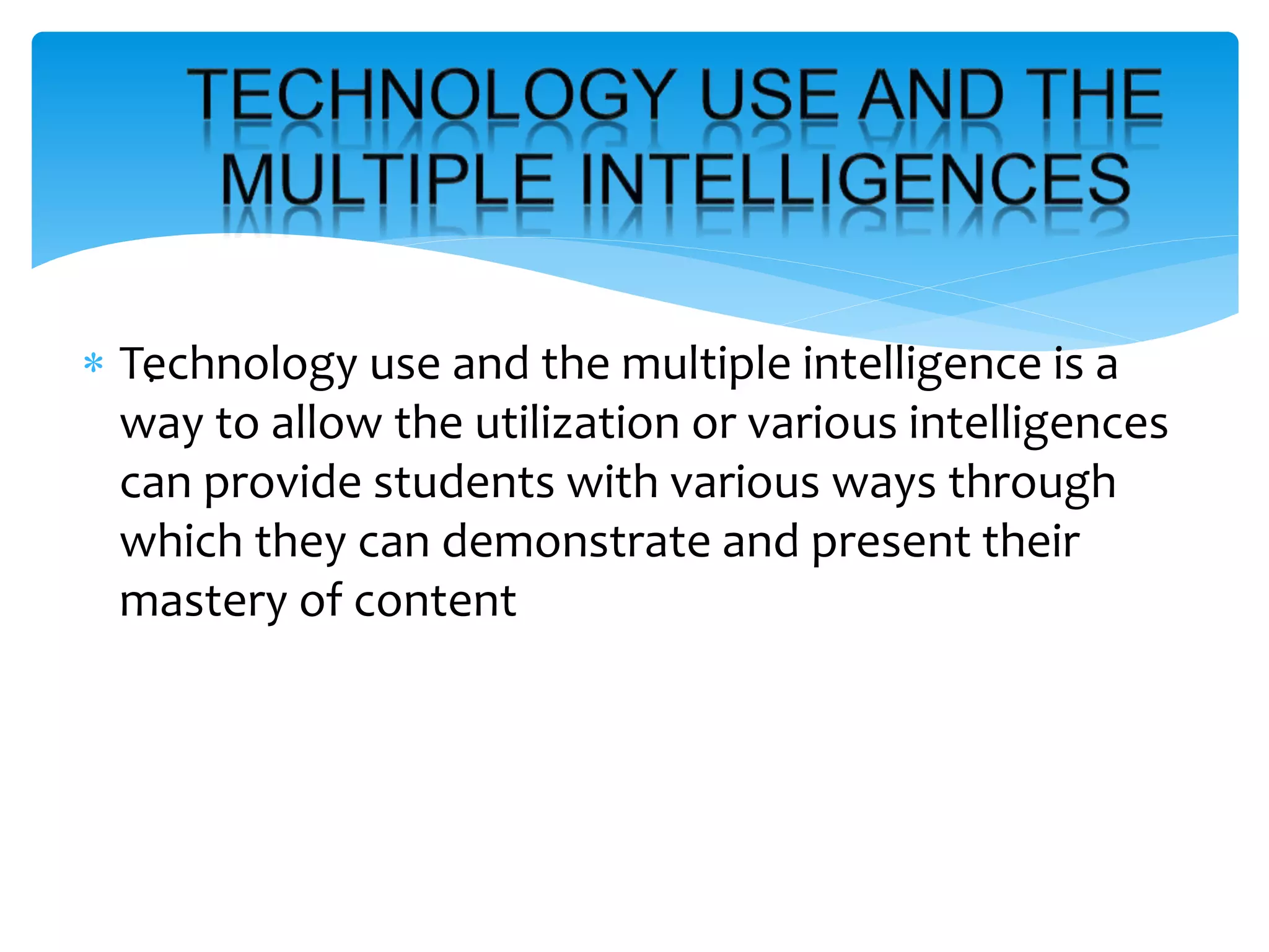 Powerpoint multiple intelligence | PPTX