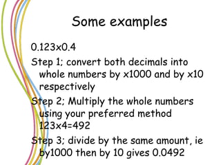 Powerpoint Multiplication Of Decimals L2 | PPT