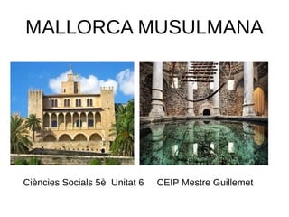 MALLORCA MUSULMANA
Ciències Socials 5è Unitat 6 CEIP Mestre Guillemet
 