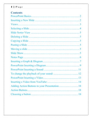 Power point notes | PDF