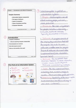 Powerpoint notes chapter 1 | PDF