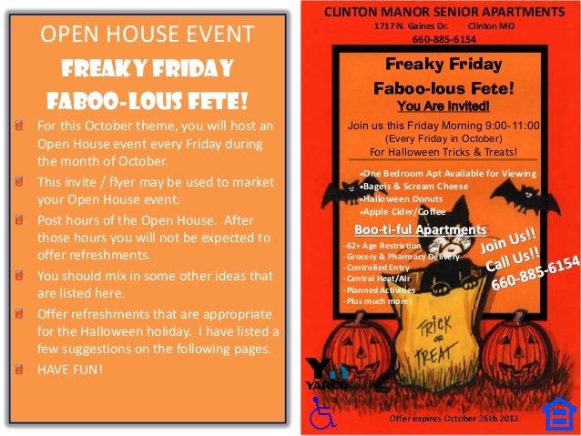 october themed apartment marketing ideas low cost apartment resident party flyer