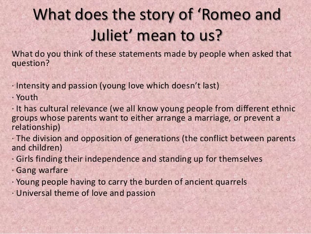 What does Romeo mean when he says 