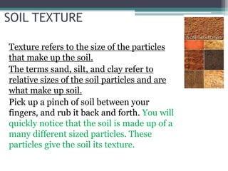 Power point of the four kinds of soil