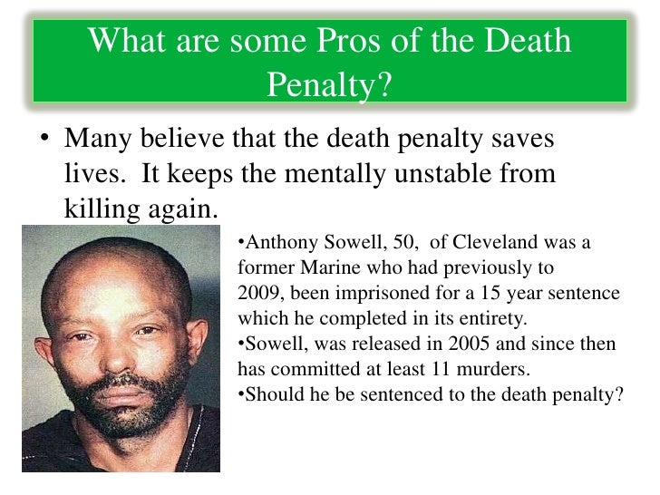 Реферат: Pros And Cons Of The Death Penalty