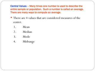 Powerpoint on Central Tendency and Dispersion.ppt
