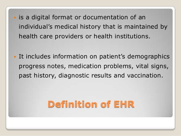 powerpoint on electronic health record lab 1